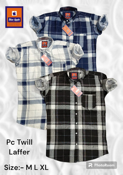 Cotton 2111 Blue Apple Mens Shirts