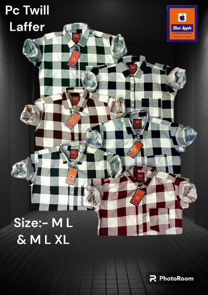 Cotton 2111 Blue Apple Mens Shirts