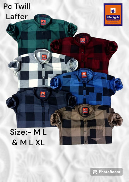 Cotton 2111 Blue Apple Mens Shirts