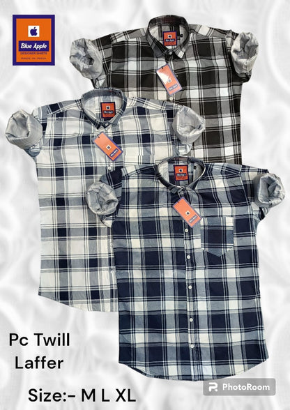 Cotton 2111 Blue Apple Mens Shirts