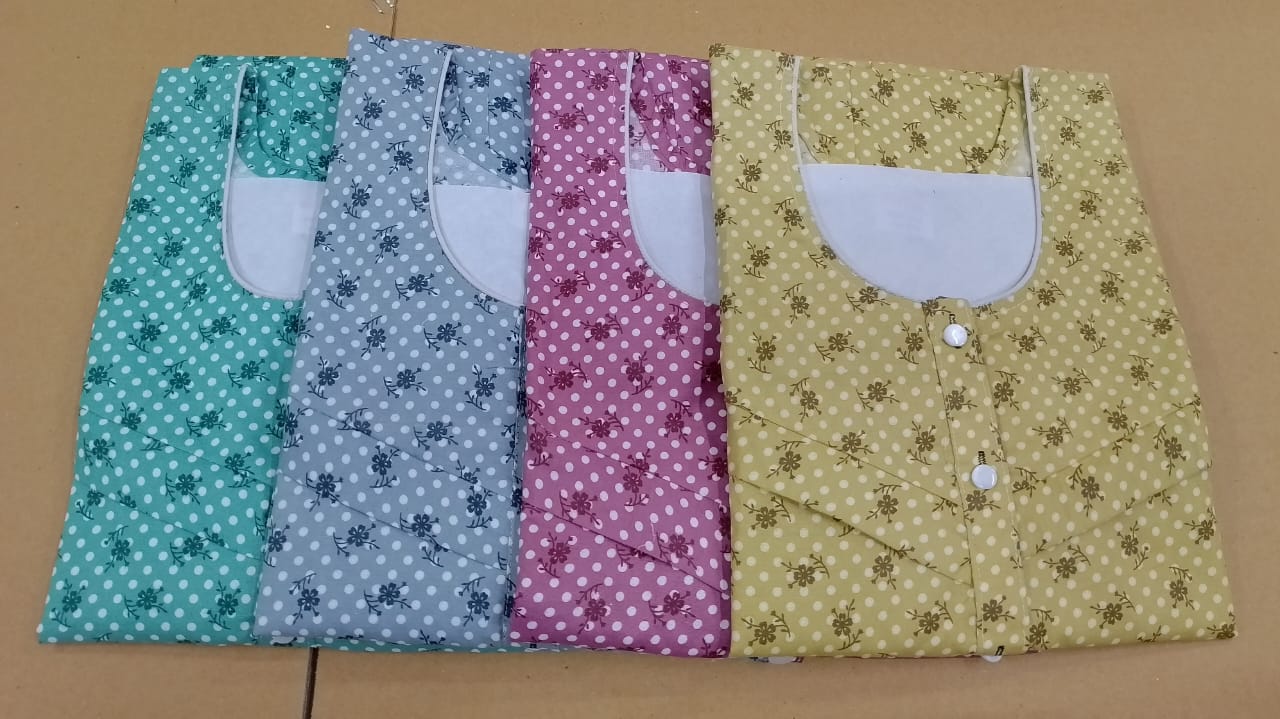 Cotton 2411 Ruchee Fashion Feeding Night Gown