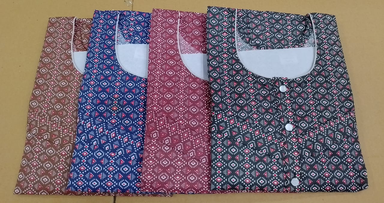 Cotton 2411 Ruchee Fashion Feeding Night Gown