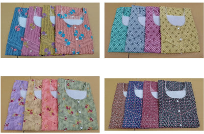 Cotton 2411 Ruchee Fashion Feeding Night Gown