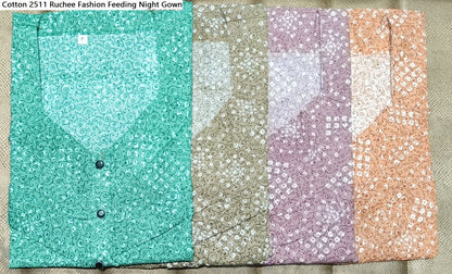 Cotton 2511 Ruchee Fashion Feeding Night Gown
