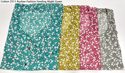 Cotton 2511 Ruchee Fashion Feeding Night Gown