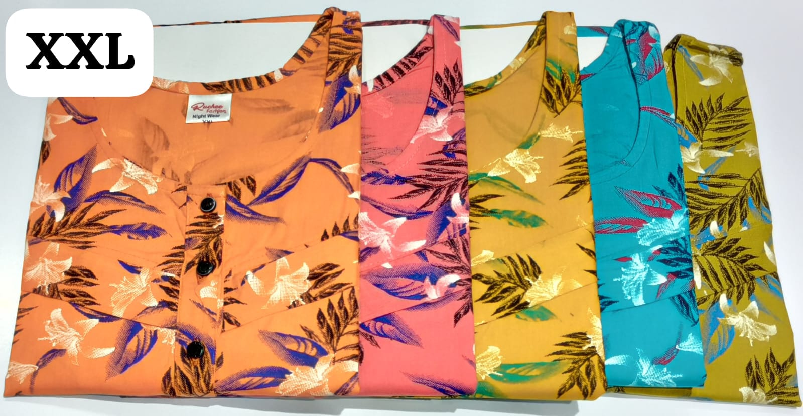 Cotton 2Xl 0212 Ruchee Fashion Feeding Night Gown