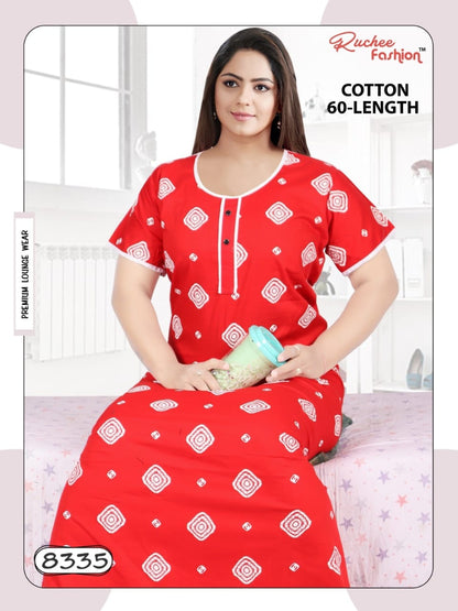 Cotton A 2111 Ruchee Fashion Night Gowns