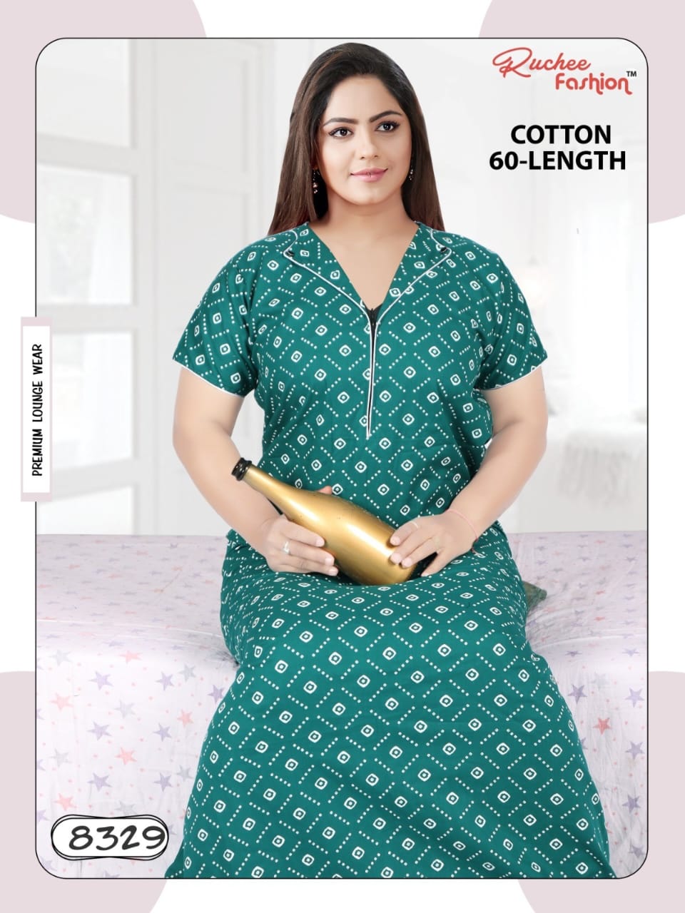 Cotton A 2111 Ruchee Fashion Night Gowns