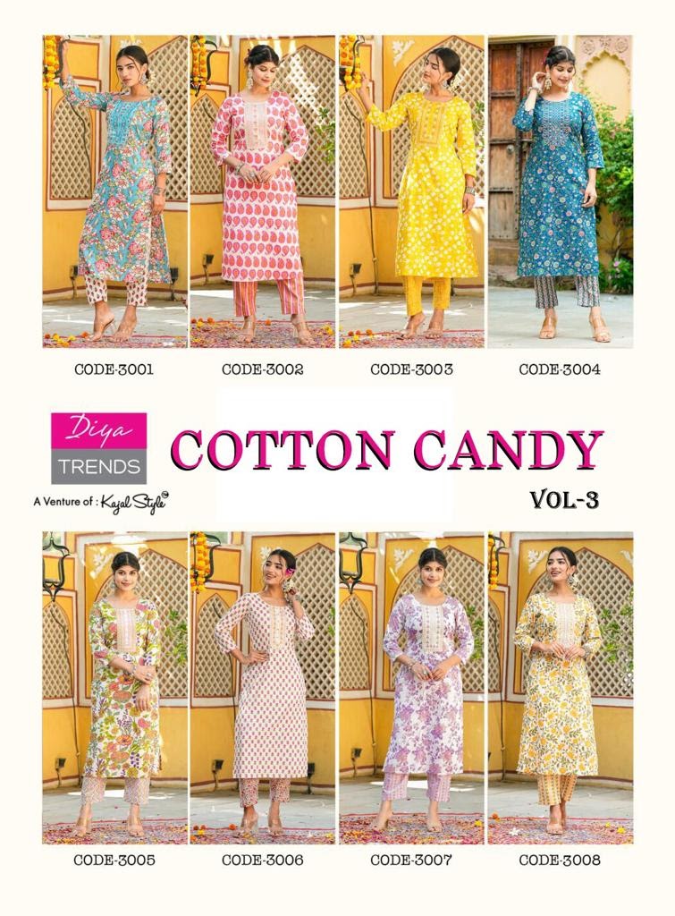 Cotton Candy Vol 3 Diya Trends Cotton Co Ord Set