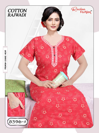 Cotton Rajwadi 2511 Ruchee Fashion Night Gowns