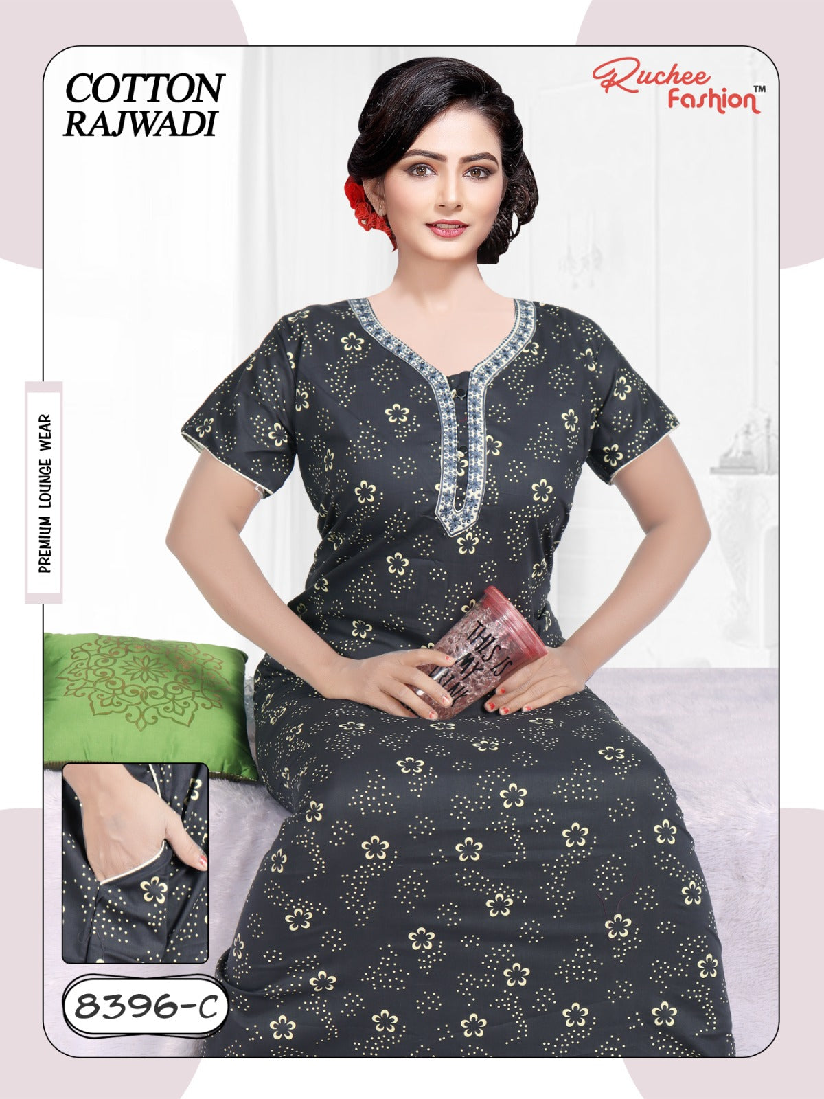 Cotton Rajwadi 2511 Ruchee Fashion Night Gowns