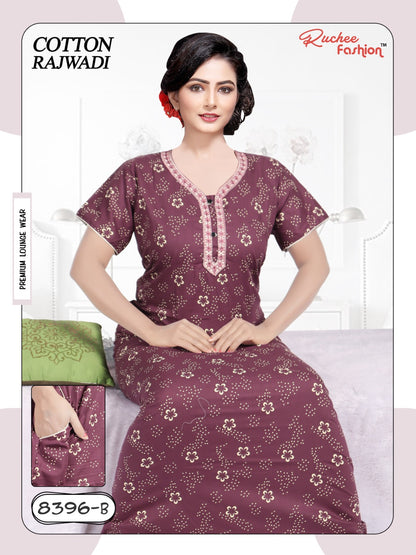 Cotton Rajwadi 2511 Ruchee Fashion Night Gowns
