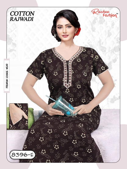 Cotton Rajwadi 2511 Ruchee Fashion Night Gowns