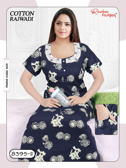 Cotton Rajwadi 2511 Ruchee Fashion Night Gowns