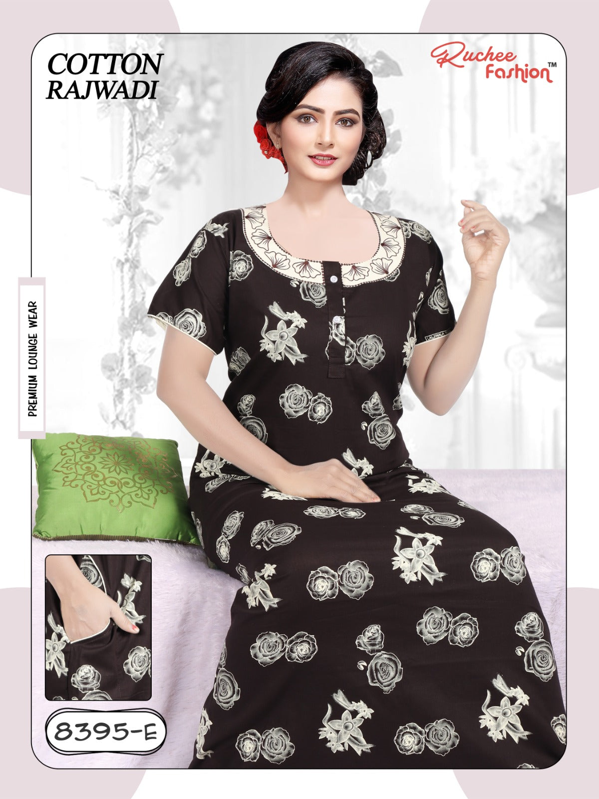 Cotton Rajwadi 2511 Ruchee Fashion Night Gowns