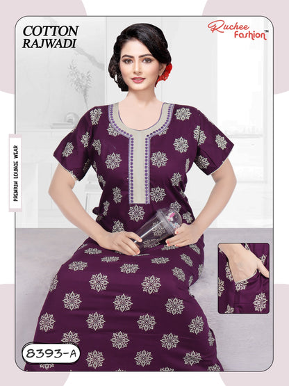 Cotton Rajwadi 2511 Ruchee Fashion Night Gowns