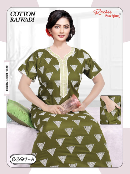 Cotton Rajwadi 2511 Ruchee Fashion Night Gowns