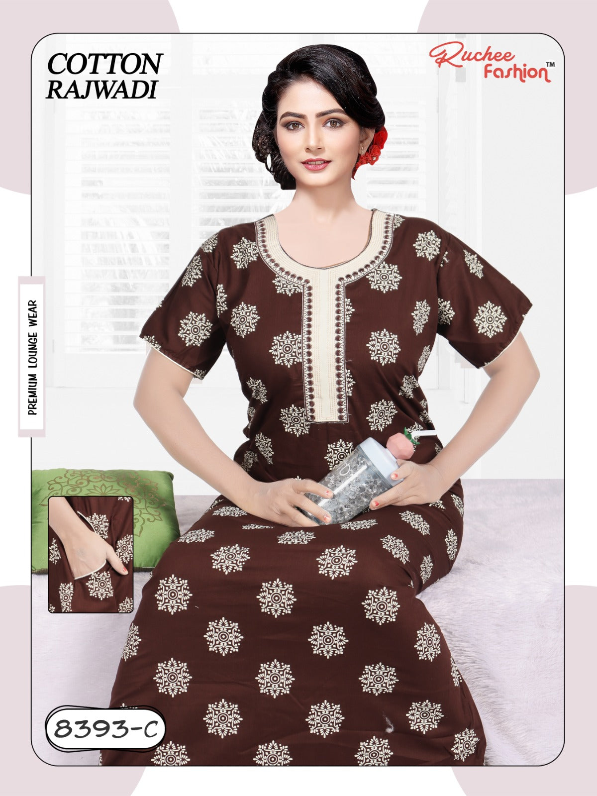 Cotton Rajwadi 2511 Ruchee Fashion Night Gowns