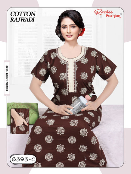 Cotton Rajwadi 2511 Ruchee Fashion Night Gowns