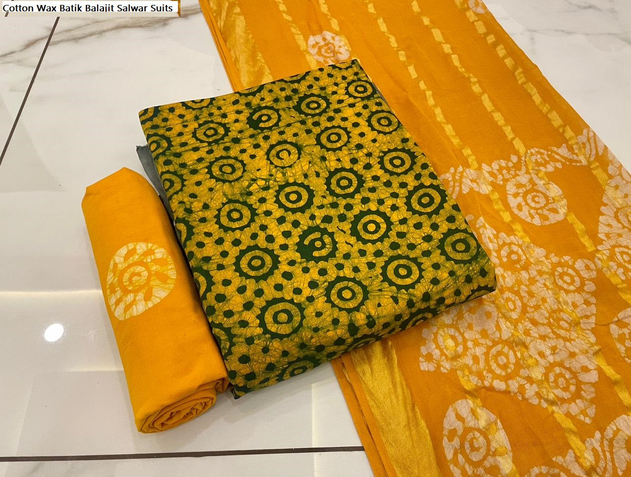 Cotton Wax Batik Balajit Salwar Suits