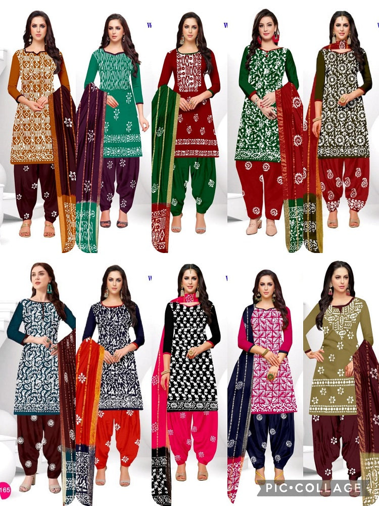 Cotton Wax Batik Maan Cotton Dress Material