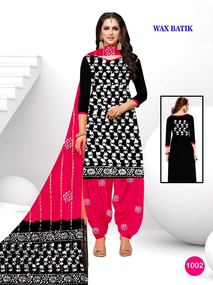 Cotton Wax Batik Maan Cotton Dress Material