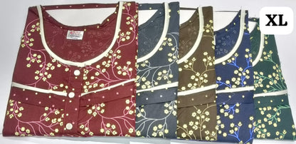 Cotton Xl 0212 Ruchee Fashion Feeding Night Gown