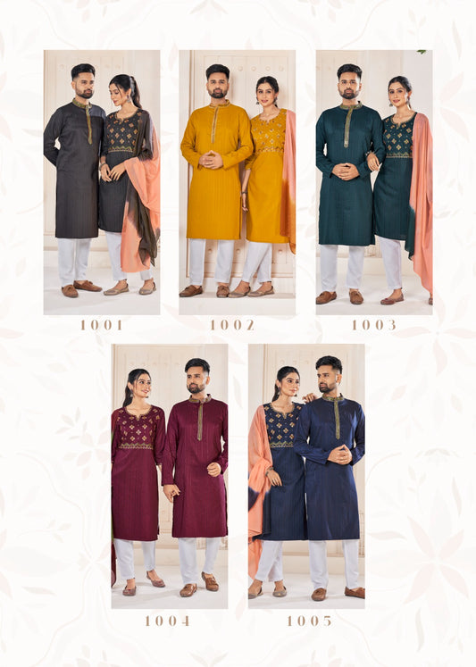 Couple Goal Vol 6 Banwery Viscose Womens Mens Combo Set