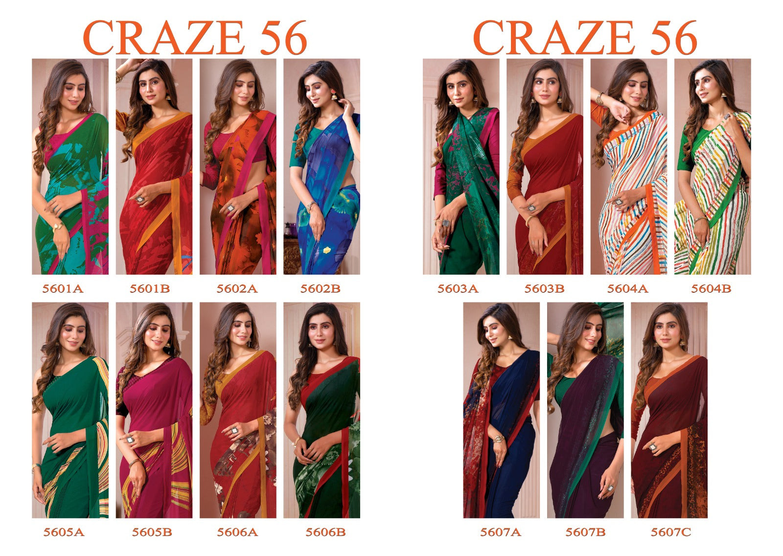 Craze-56 Sushma Georgette Sarees