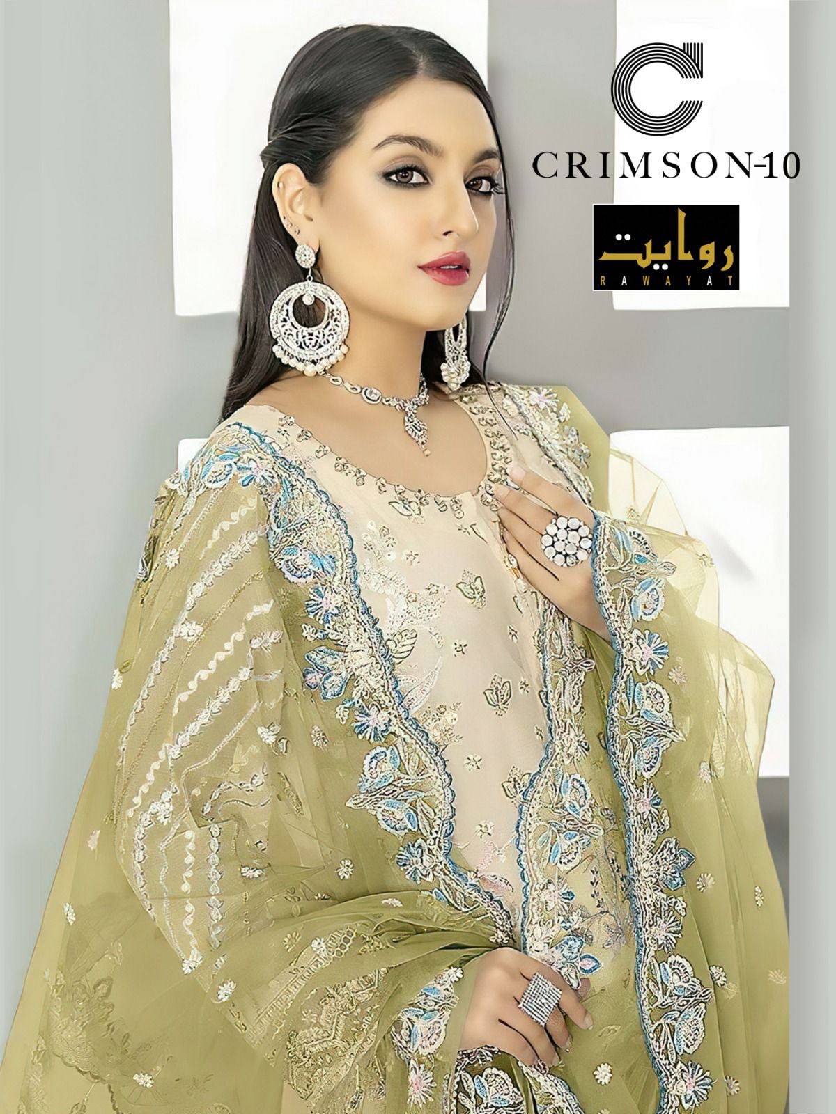 Crimson-10-5014 Rawayat Fox Georgette Pakistani Salwar Suits