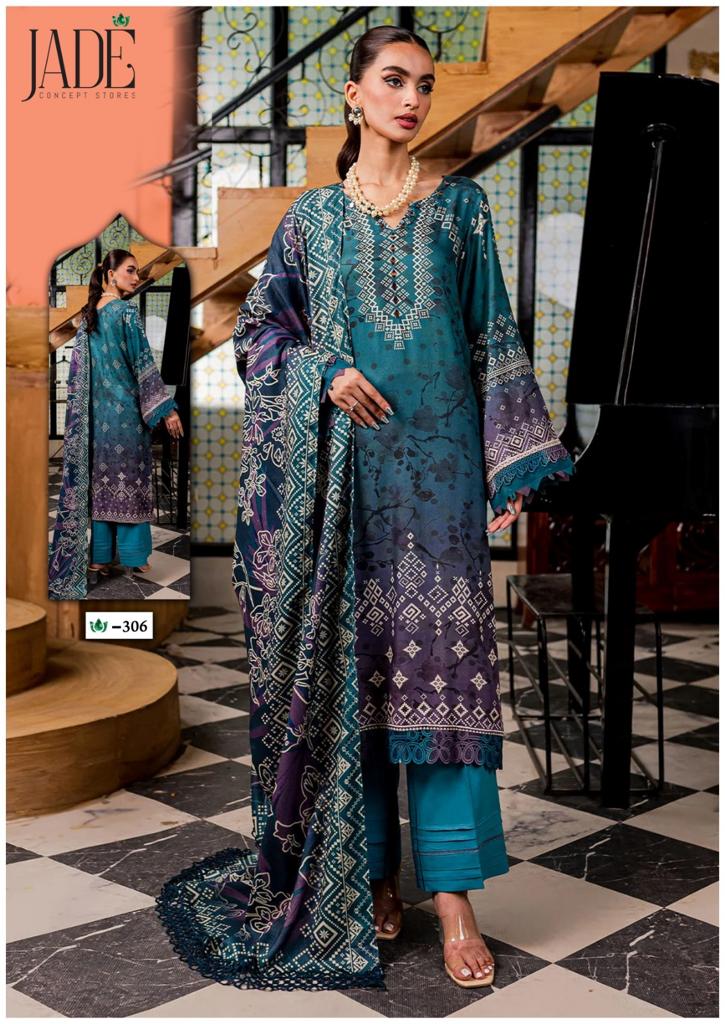 Crimson Heavy Lawn Vol 3 Jade Karachi Salwar Suits