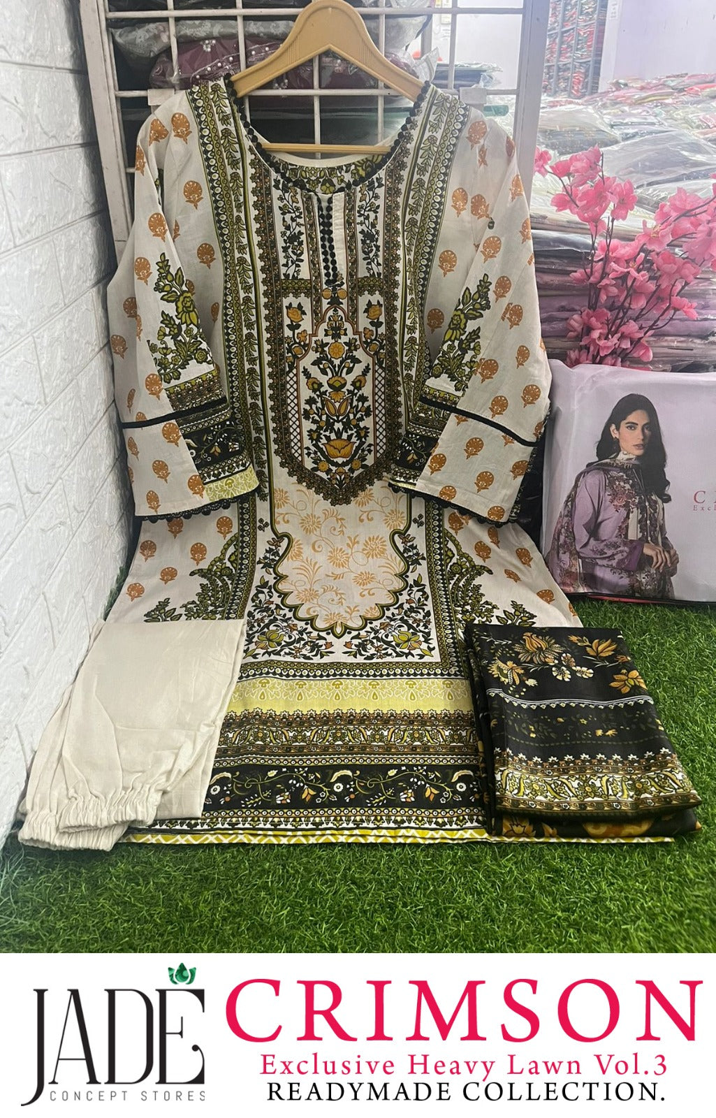 Crimson Lawn Vol 3 Jade Pakistani Readymade Suits