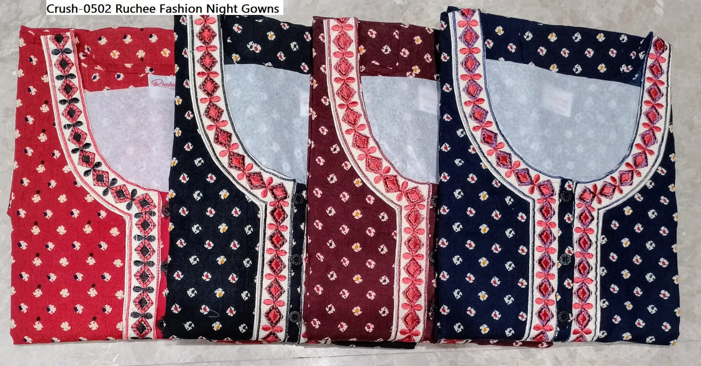 Crush-0502 Ruchee Fashion Night Gowns