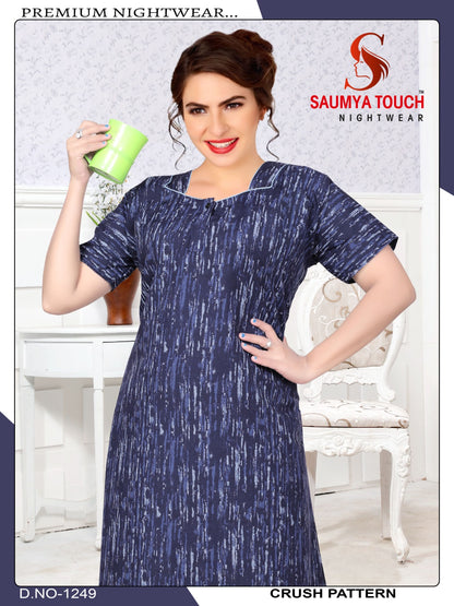 Crush-1001 Saumya Touch Night Gowns