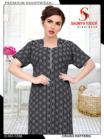 Crush-1001 Saumya Touch Night Gowns