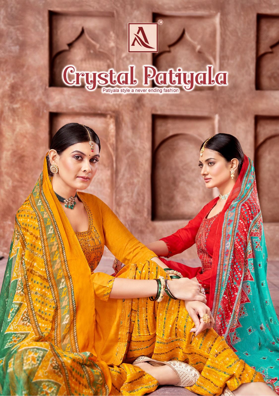 Crystal Alok Viscose Patiyala Style Suits