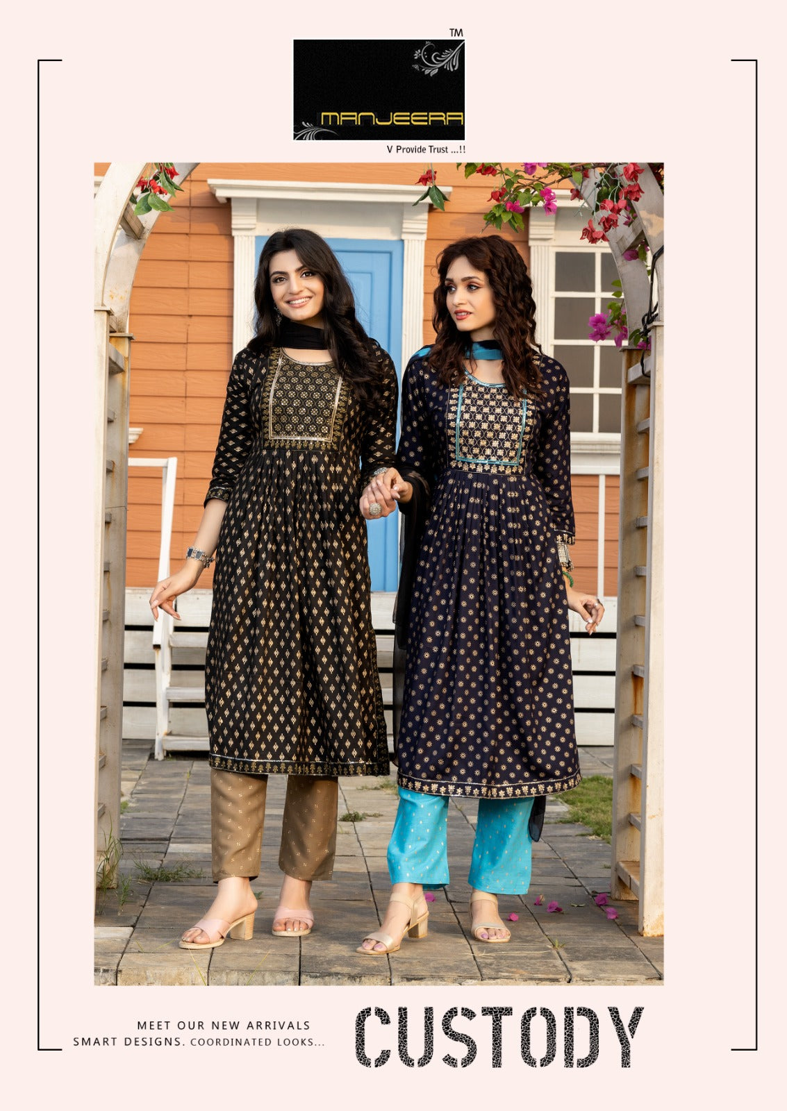 Custody Manjeera Capsule Readymade Pant Style Suits