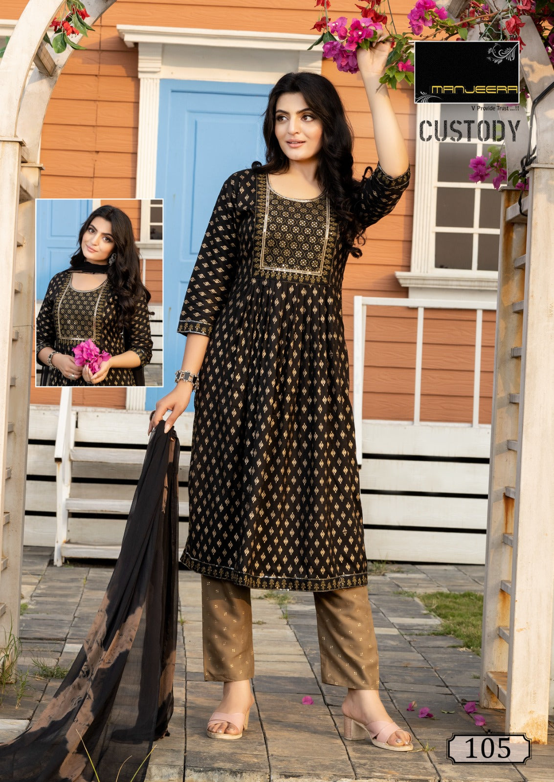 Custody Manjeera Capsule Readymade Pant Style Suits