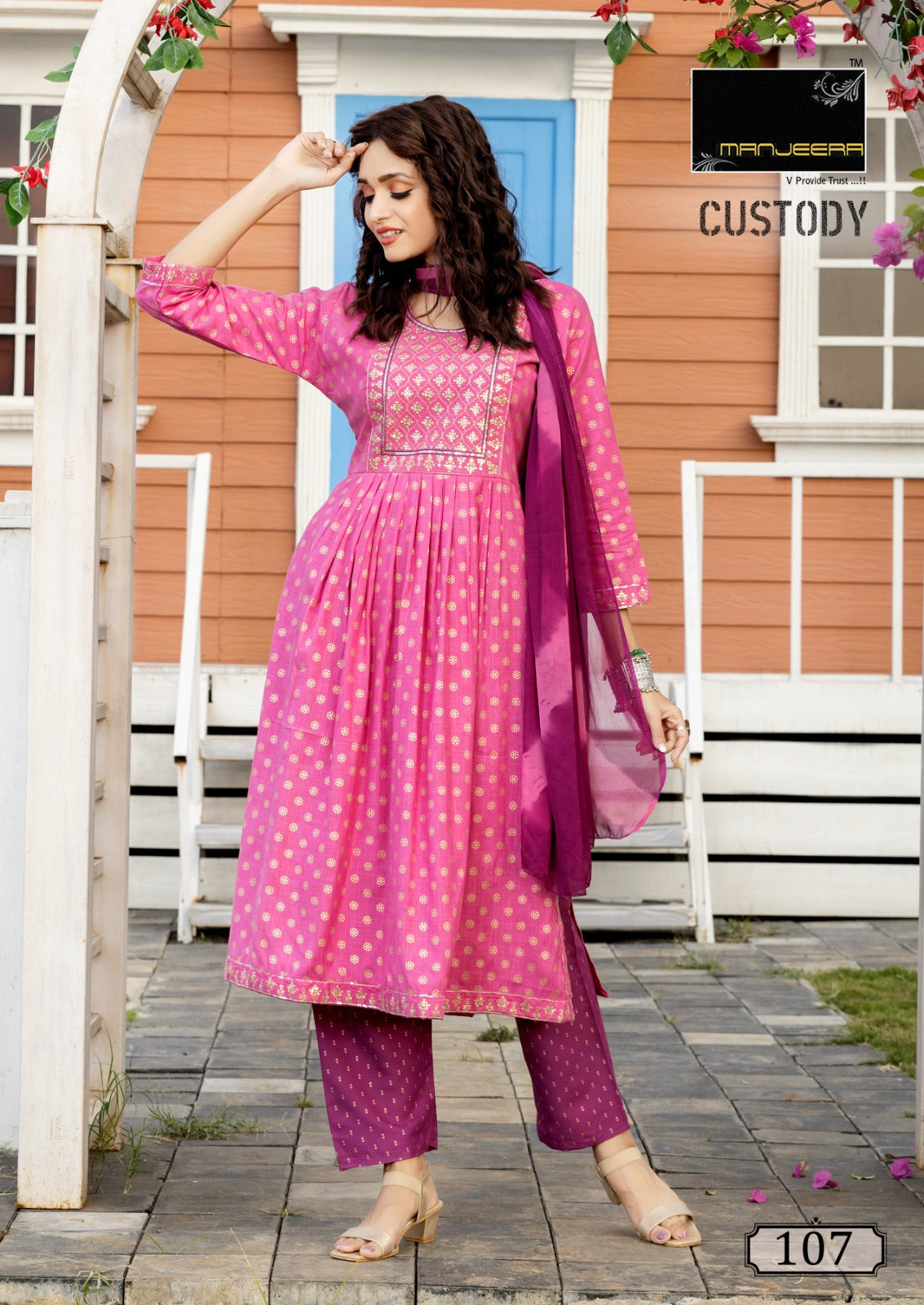 Custody Manjeera Capsule Readymade Pant Style Suits