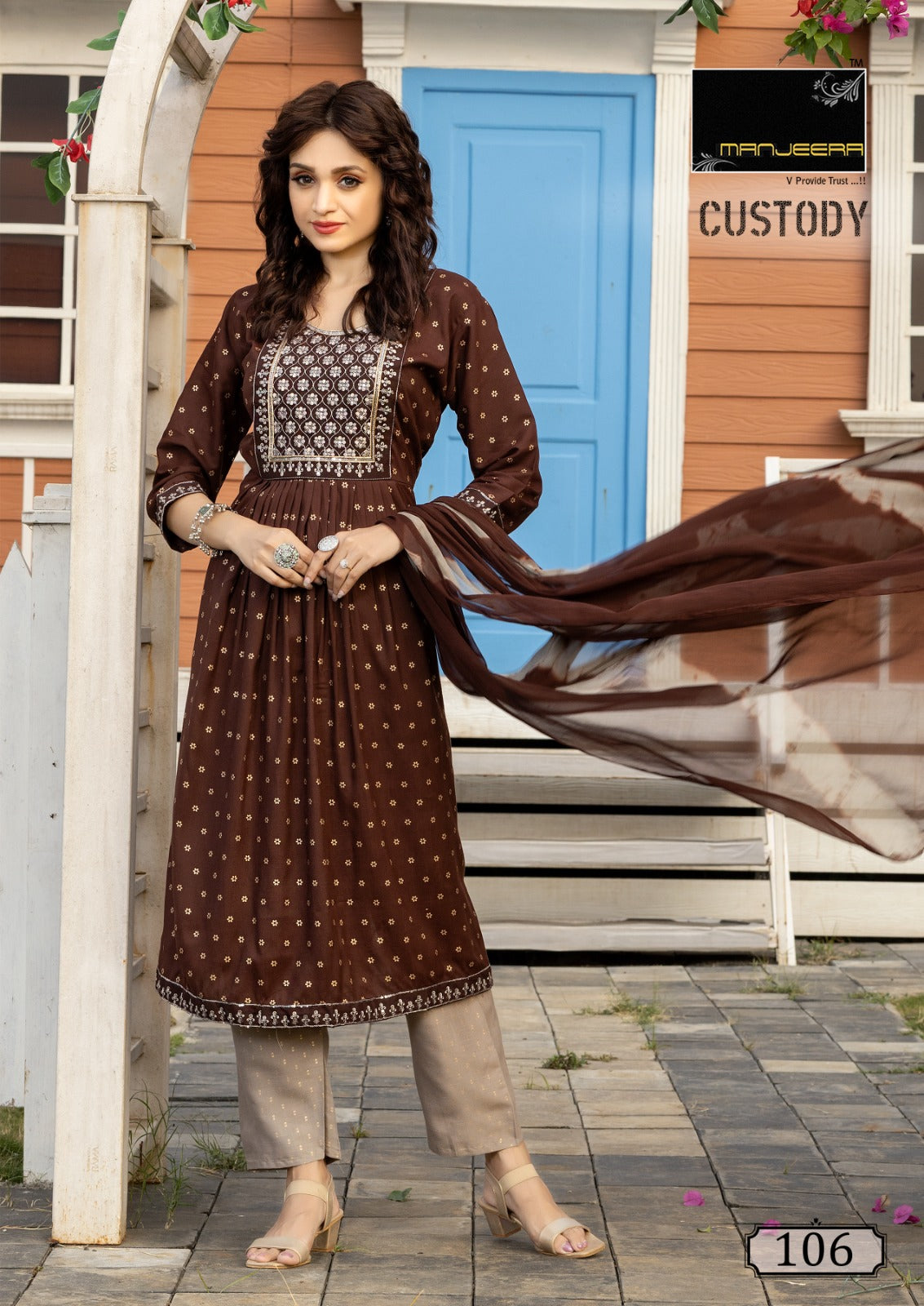 Custody Manjeera Capsule Readymade Pant Style Suits