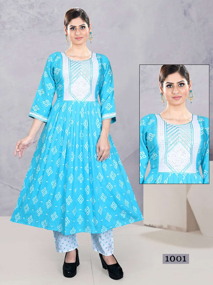 Custody Vol 3 Kavinay Rayon Anarkali Kurtis