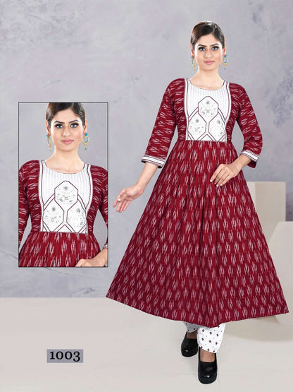 Custody Vol 3 Kavinay Rayon Anarkali Kurtis