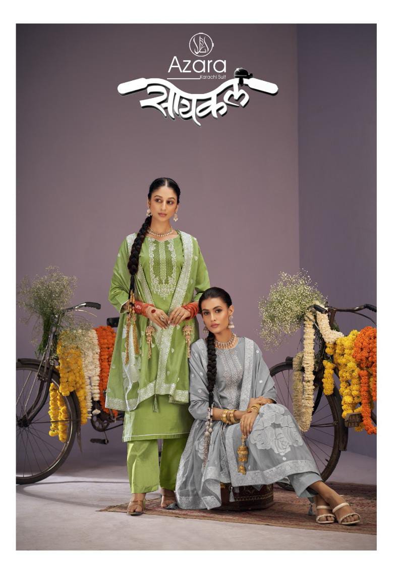 Cycle Radhika Fashion Zam Cotton Plazzo Style Suits