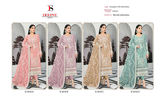 D-2018 Deepsy Georgette Pakistani Salwar Suits