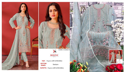 D-2022 Deepsy Organza Pakistani Salwar Suits