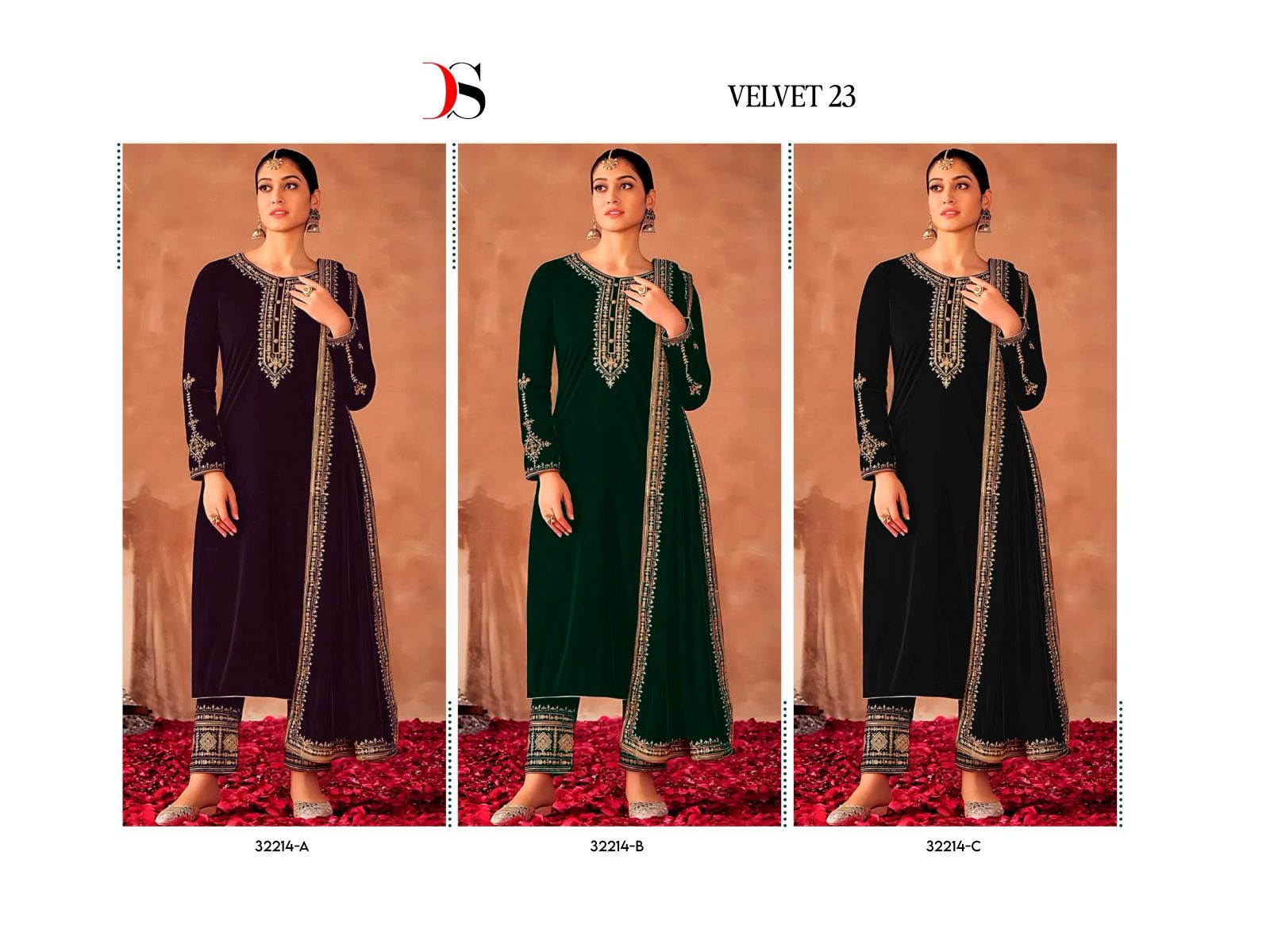 D-32214 Deepsy Velvet Suits