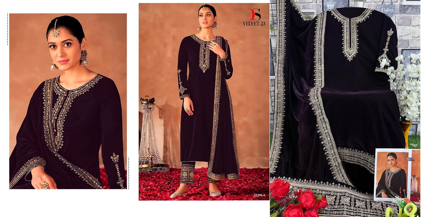 D-32214 Deepsy Velvet Suits