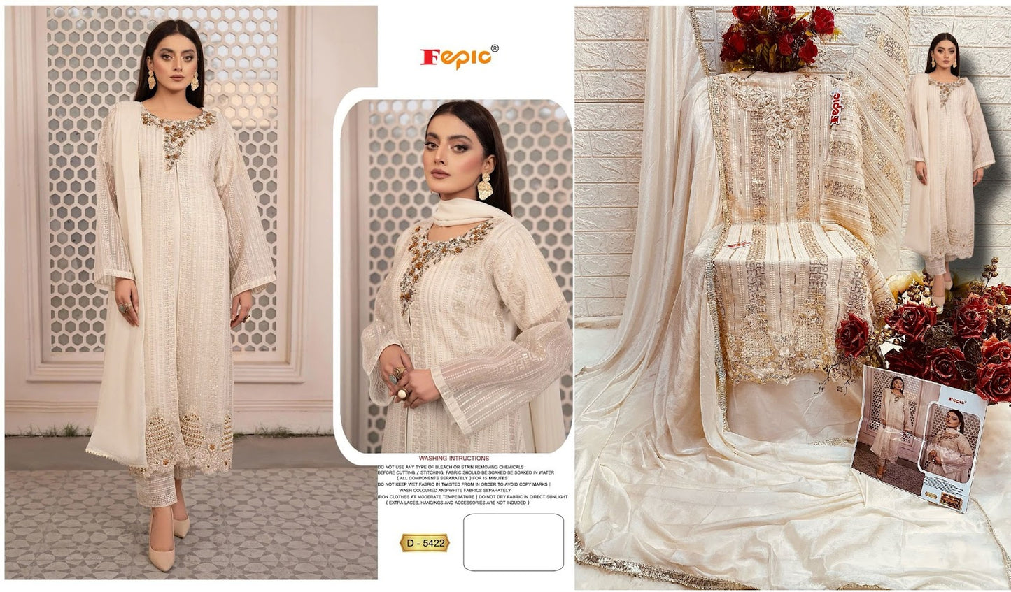 D-5422 Fepic Georgette Pakistani Salwar Suits