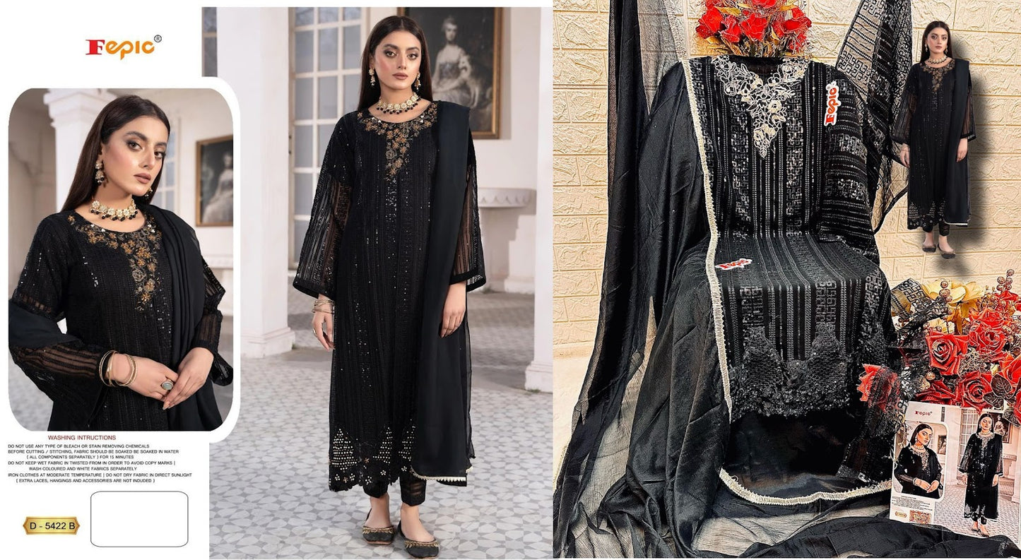 D-5422 Fepic Georgette Pakistani Salwar Suits