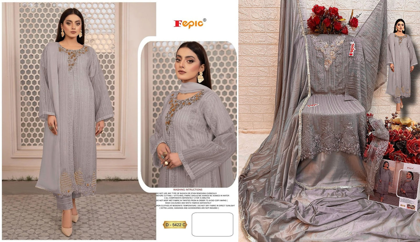 D-5422 Fepic Georgette Pakistani Salwar Suits